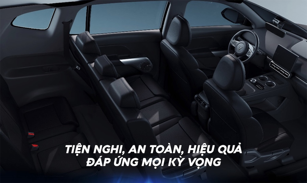 Không gian nội thất rộng rãi cho gia đình