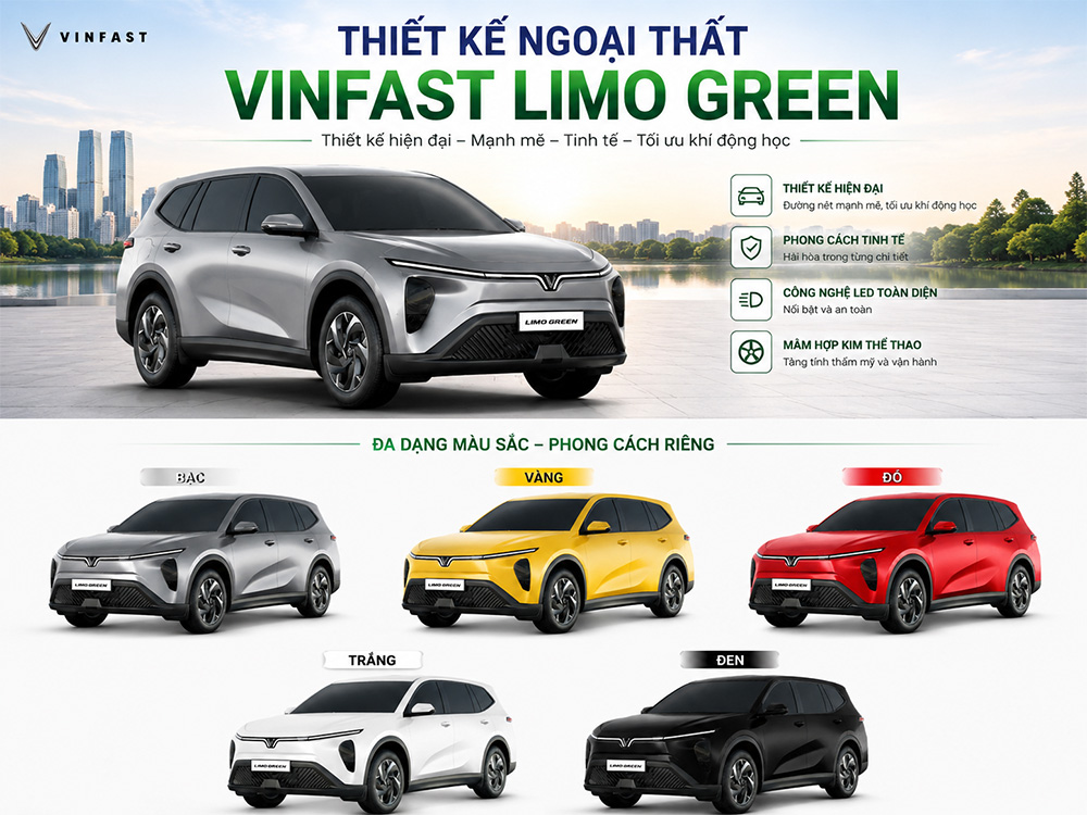 Thiết Kế Ngoại Thất Vinfast Limo Green