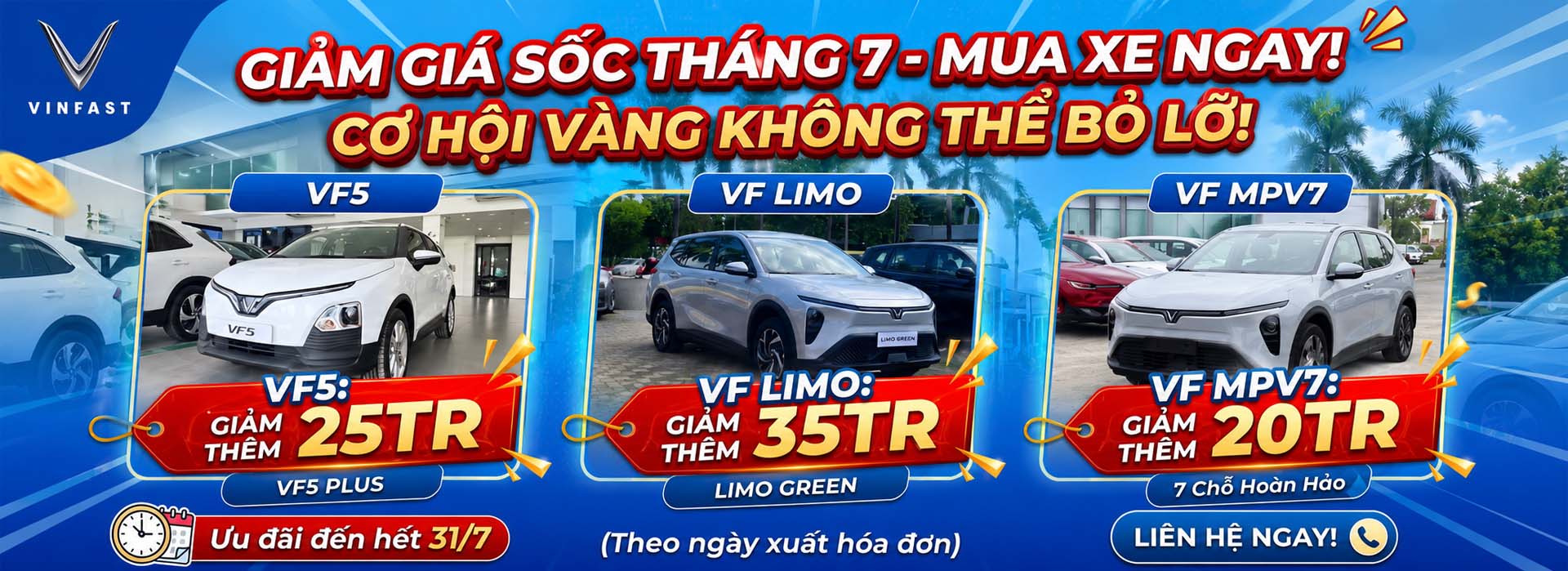 ưu đãi vinfast tháng 7